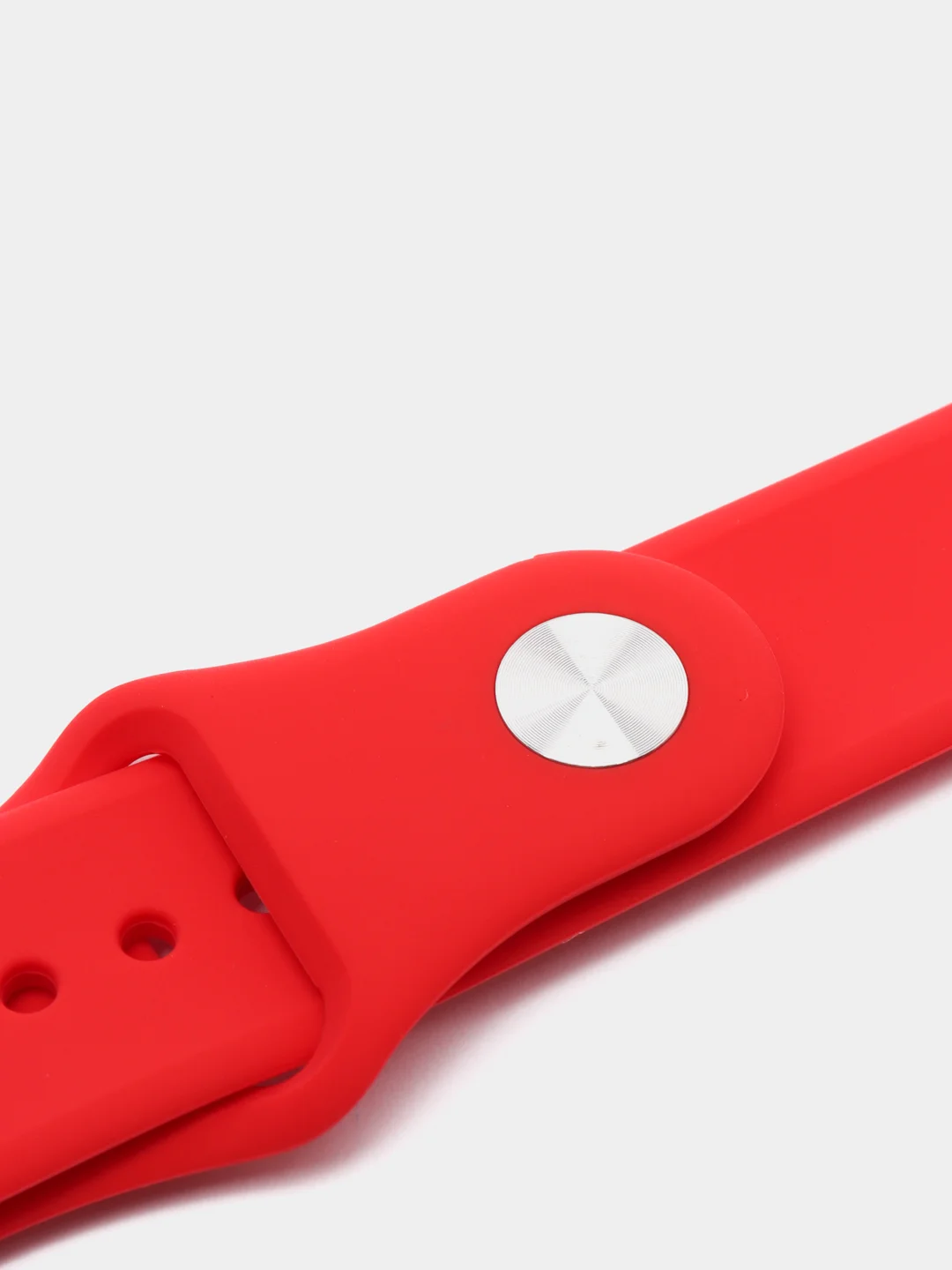 Красный ремешок, силиконовый, цветной, для Apple Watch, 38, 40, 42, 44, 45, 49 мм