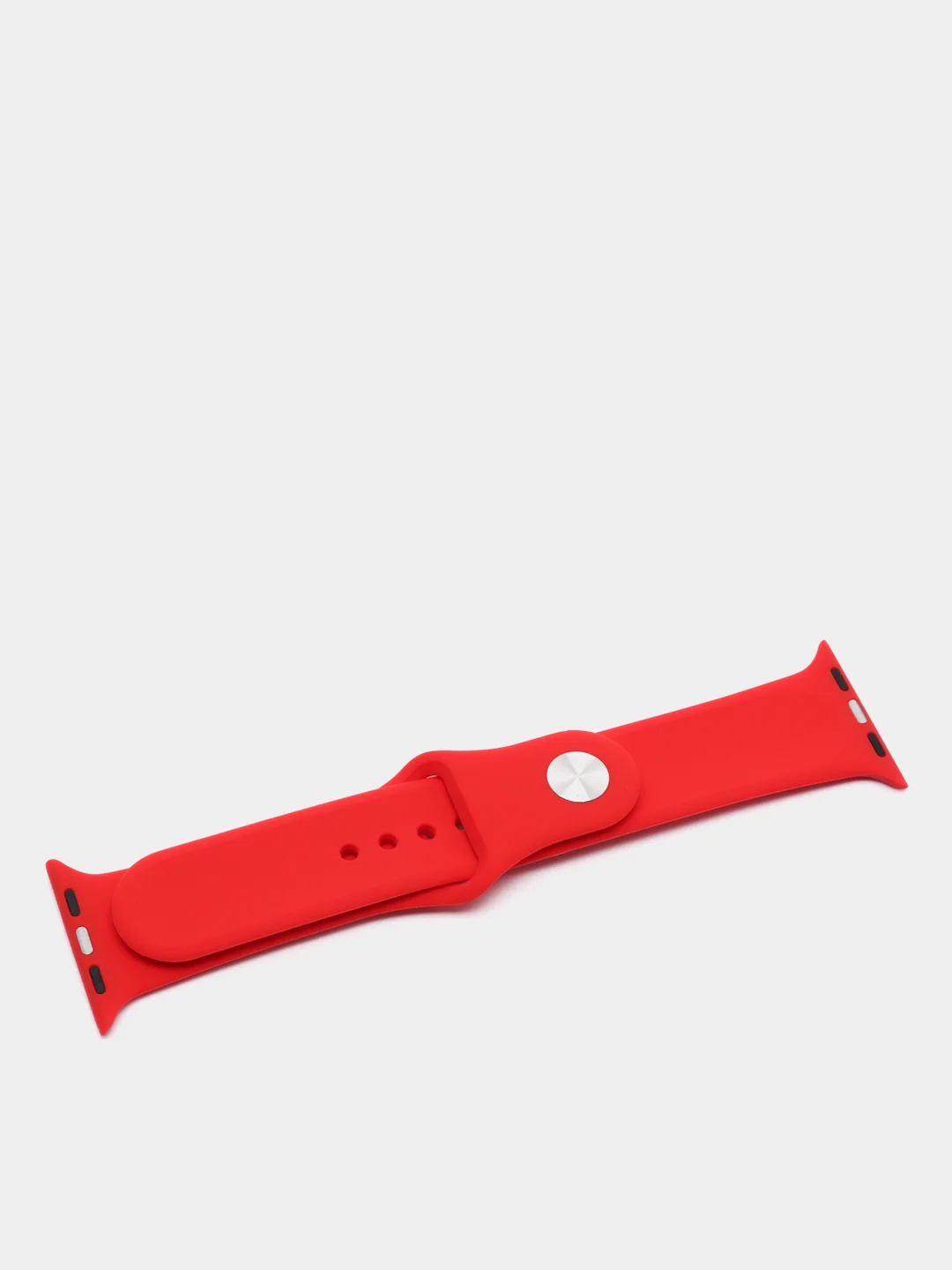 Красный ремешок, силиконовый, цветной, для Apple Watch, 38, 40, 42, 44, 45, 49 мм
