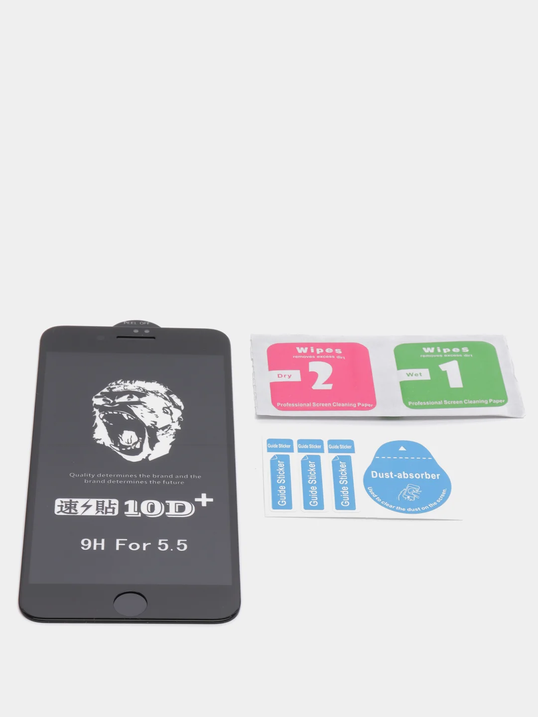 Черный 10d+ стекло для iPhone 6/6s, 6 Plus, 7/8, 7/8 Plus, XR/11, XS/11 Pro
