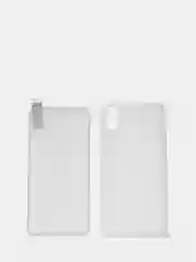 Стекло и накладка Remax для iPhone X, 0.26 мм, 3D, глянцевое, белое