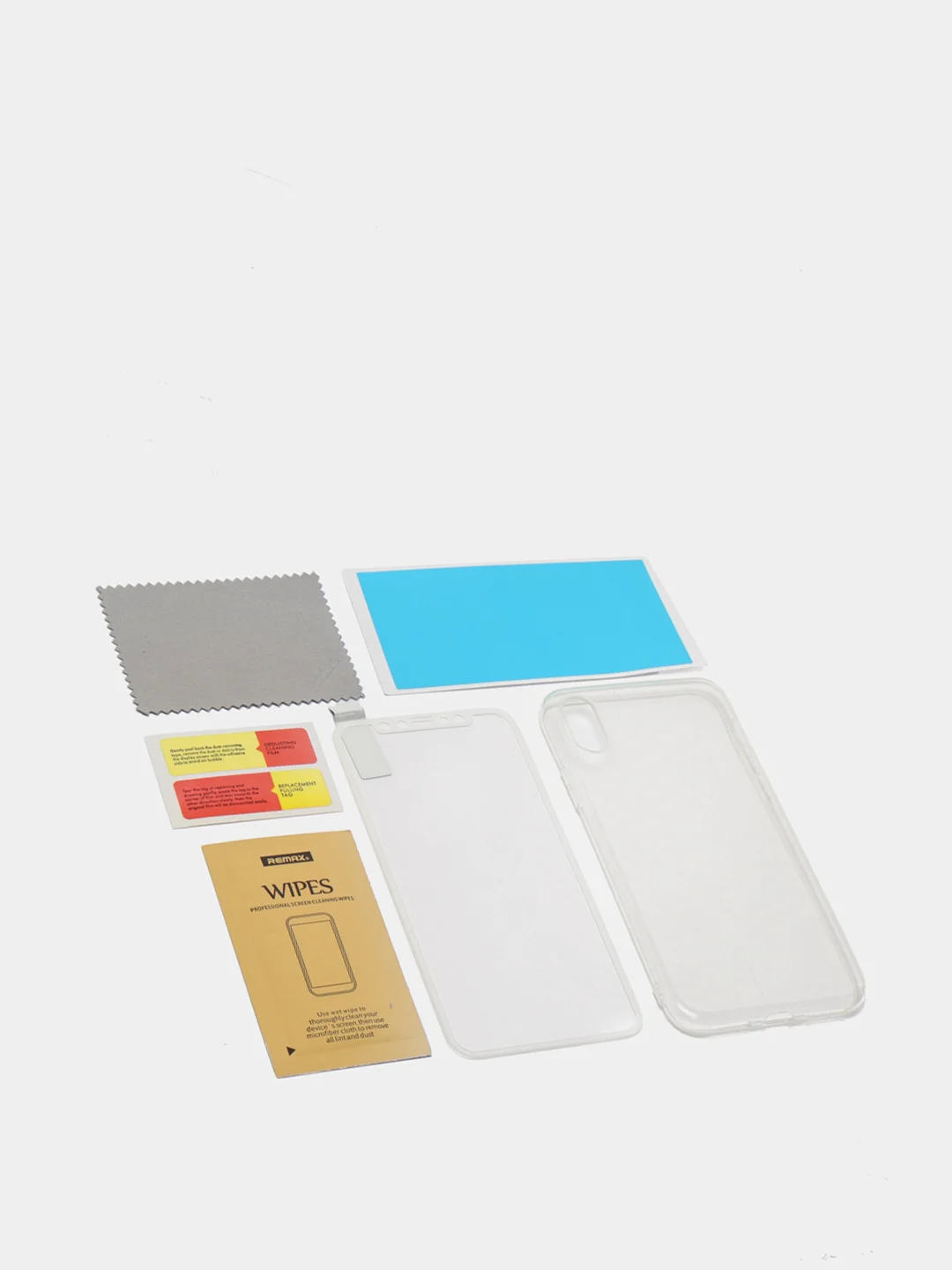 Стекло и накладка Remax для iPhone X, 0.26 мм, 3D, глянцевое, белое
