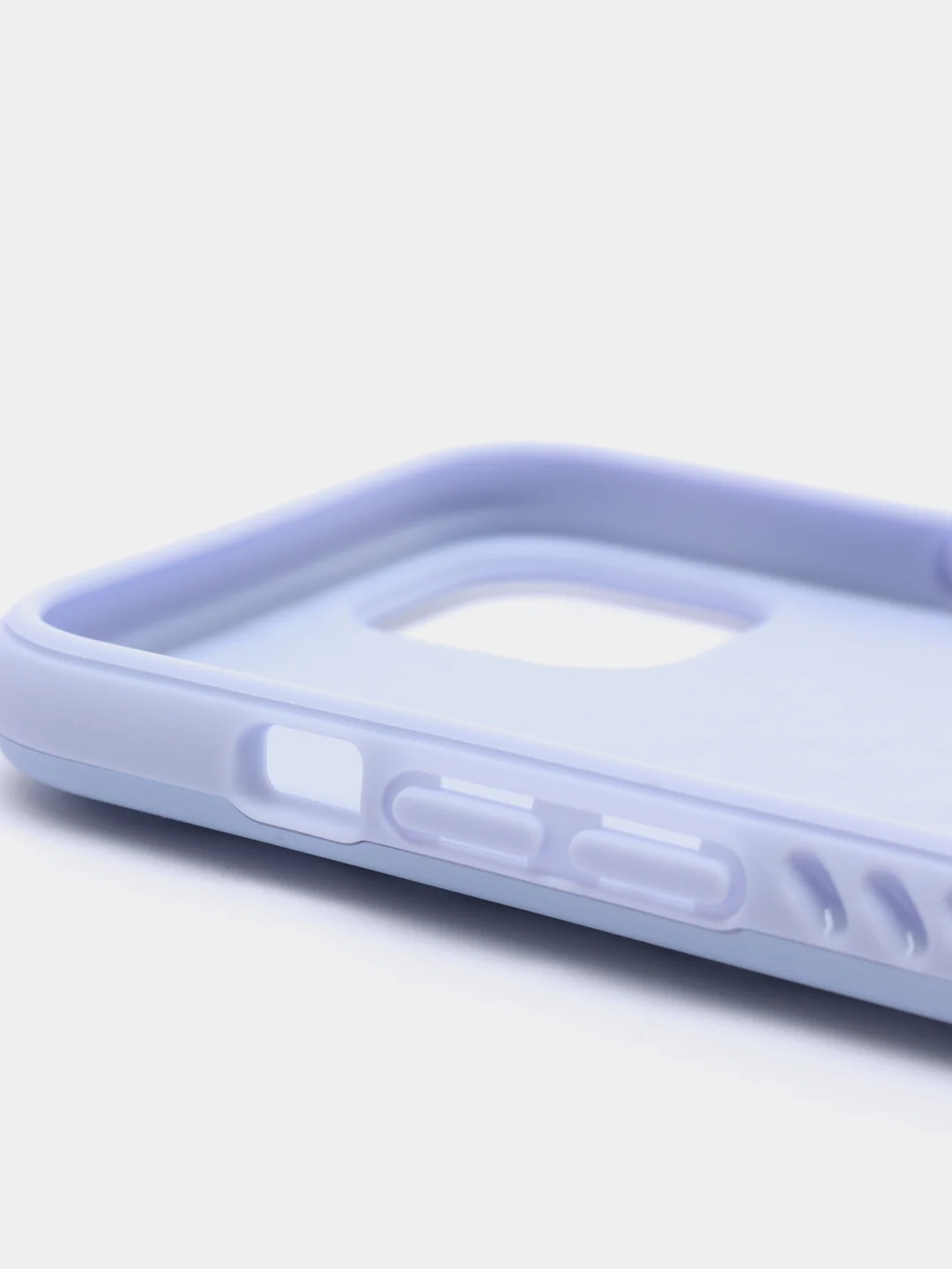 Лавандовый чехол iPhone 13, 13 Pro, 13 Pro Max силиконовый со съемной крышкой и стразами