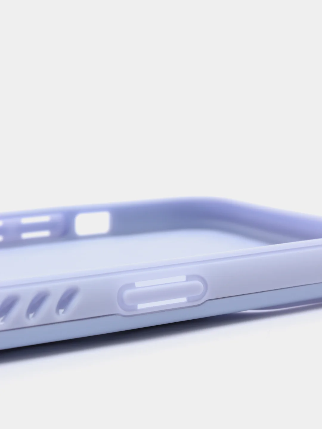 Лавандовый чехол iPhone 13, 13 Pro, 13 Pro Max силиконовый со съемной крышкой и стразами