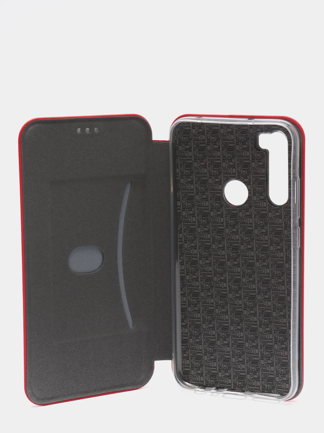 Красный чехол книжка на Xiaomi Redmi Note 8 / Redmi Note 8 2021 (Сяоми Редми Нот 8, Нот 8 2021)