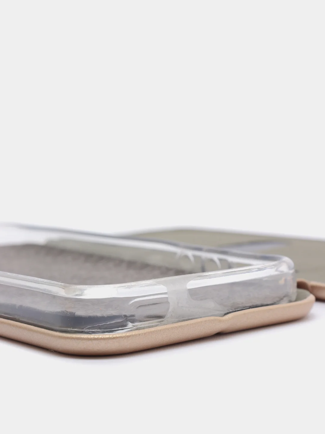 Золотой чехол-книжка на Apple iPhone 5 / 5s / SE