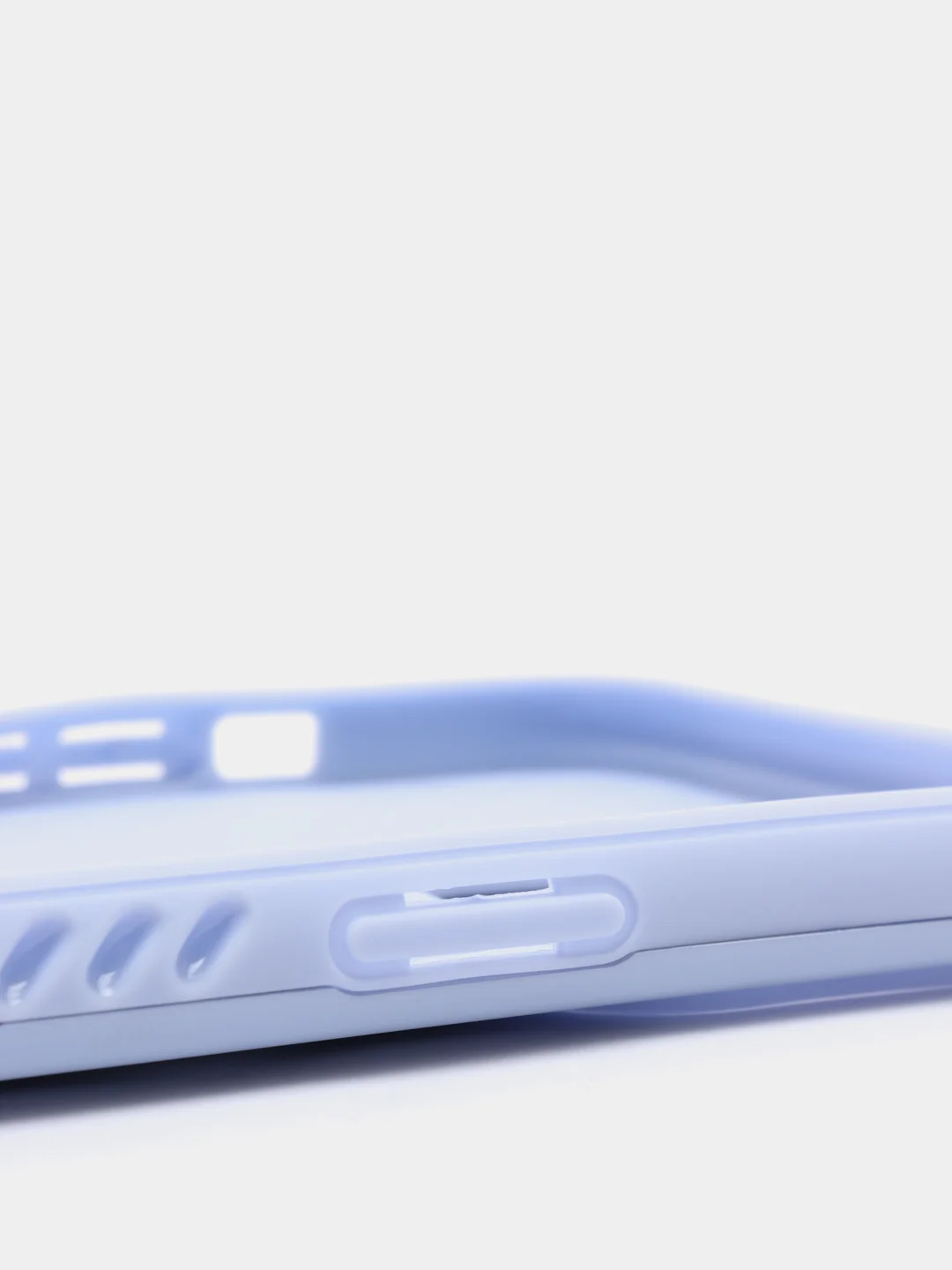 Лавандовый чехол iPhone 13, 13 Pro, 13 Pro Max силиконовый со съемной крышкой и стразами