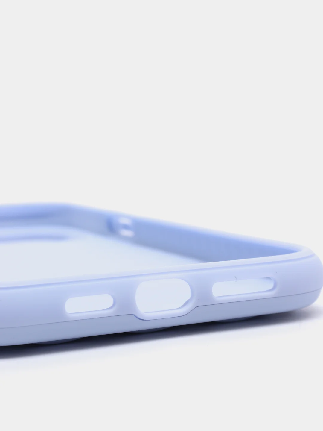 Лавандовый чехол iPhone 13, 13 Pro, 13 Pro Max силиконовый со съемной крышкой и стразами