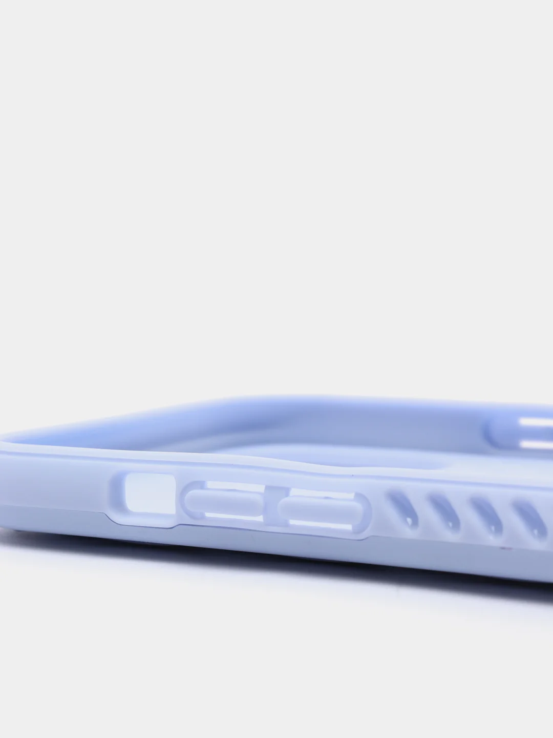 Лавандовый чехол iPhone 13, 13 Pro, 13 Pro Max силиконовый со съемной крышкой и стразами
