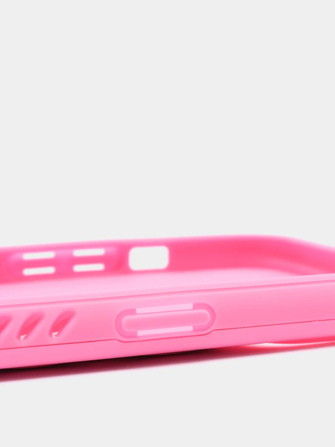 Фуксия чехол iPhone 13, 13 Pro, 13 Pro Max силиконовый со съемной крышкой и стразами