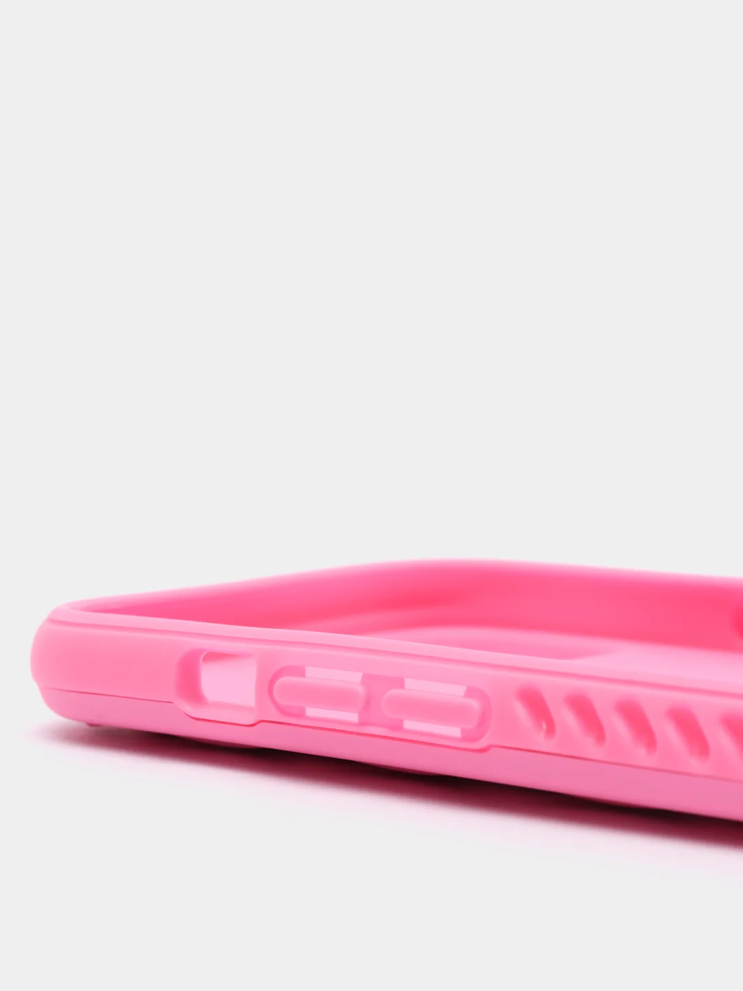 Фуксия чехол iPhone 13, 13 Pro, 13 Pro Max силиконовый со съемной крышкой и стразами