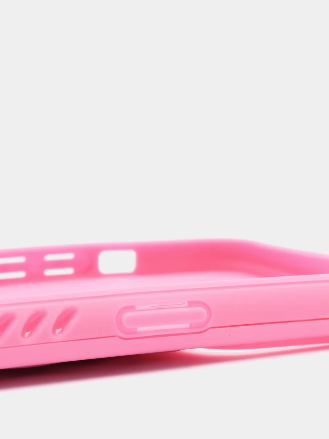 Фуксия чехол iPhone 13, 13 Pro, 13 Pro Max силиконовый со съемной крышкой и стразами