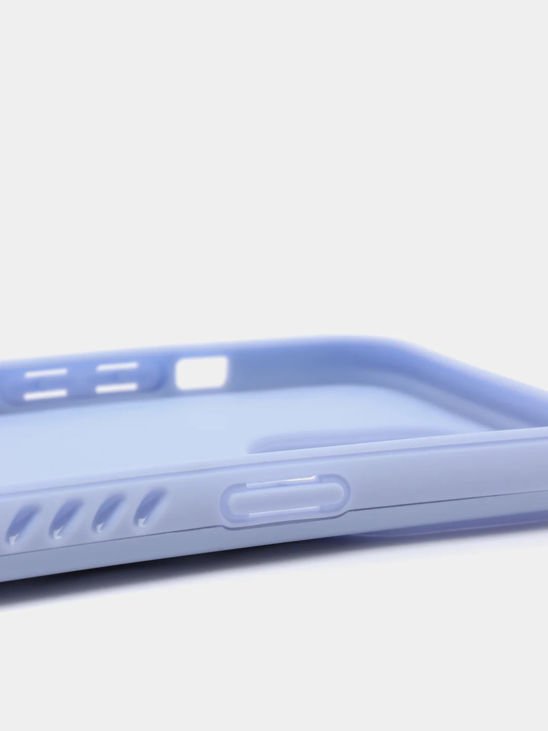 Лавандовый чехол iPhone 13, 13 Pro, 13 Pro Max силиконовый со съемной крышкой и стразами