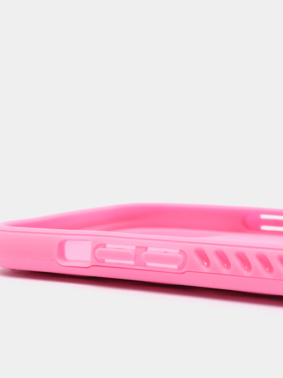 Фуксия чехол iPhone 13, 13 Pro, 13 Pro Max силиконовый со съемной крышкой и стразами