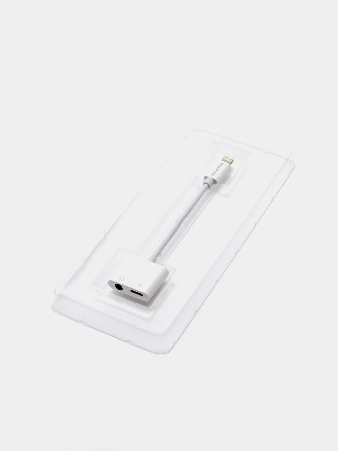 Адаптер аудио переходник J-009 (Lightning/3.5mm jack aux + Lightning для Apple iPhone)