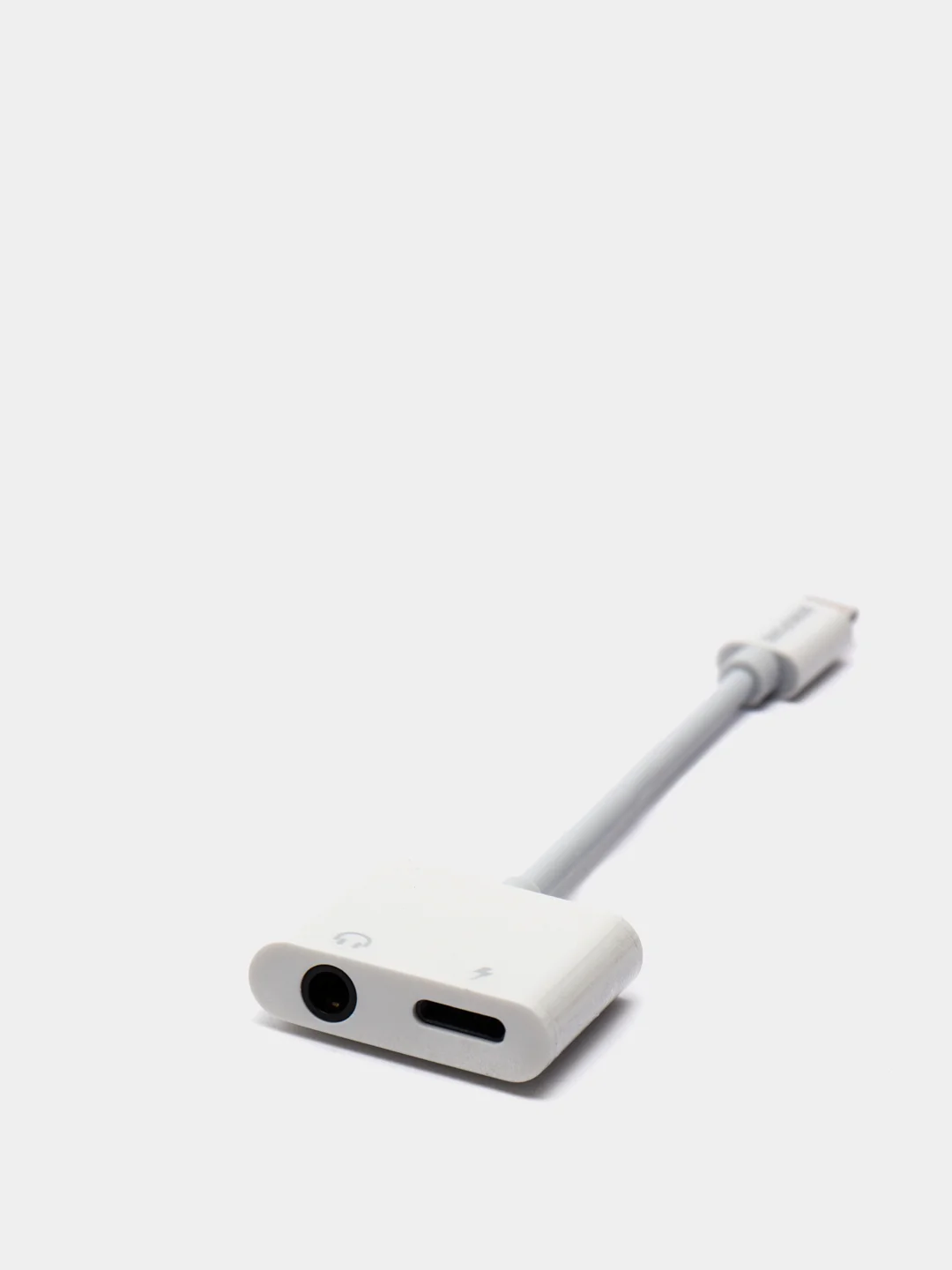 Адаптер аудио переходник J-009 (Lightning/3.5mm jack aux + Lightning для Apple iPhone)