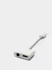 Адаптер аудио переходник J-009 (Lightning/3.5mm jack aux + Lightning для Apple iPhone)