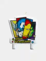 Свеча в торт "С Днем Рождения!", 8х8 см