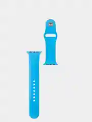 Голубой ремешок для Apple Watch 2, 3, 4, 5, 6 и SE, силиконовый