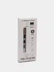 Серебряный концентратор Type-C, хаб, картридер