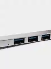 Серебряный концентратор Type-C, хаб, картридер