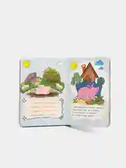 Книга на картоне. Домашние животные и их детёныши.