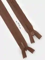 Терракотовый цветная потайная молния, 20 х 2см, 2 шт