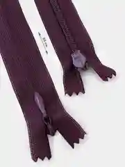 Тёмно-бордовый цветная потайная молния, 20 х 2см, 2 шт