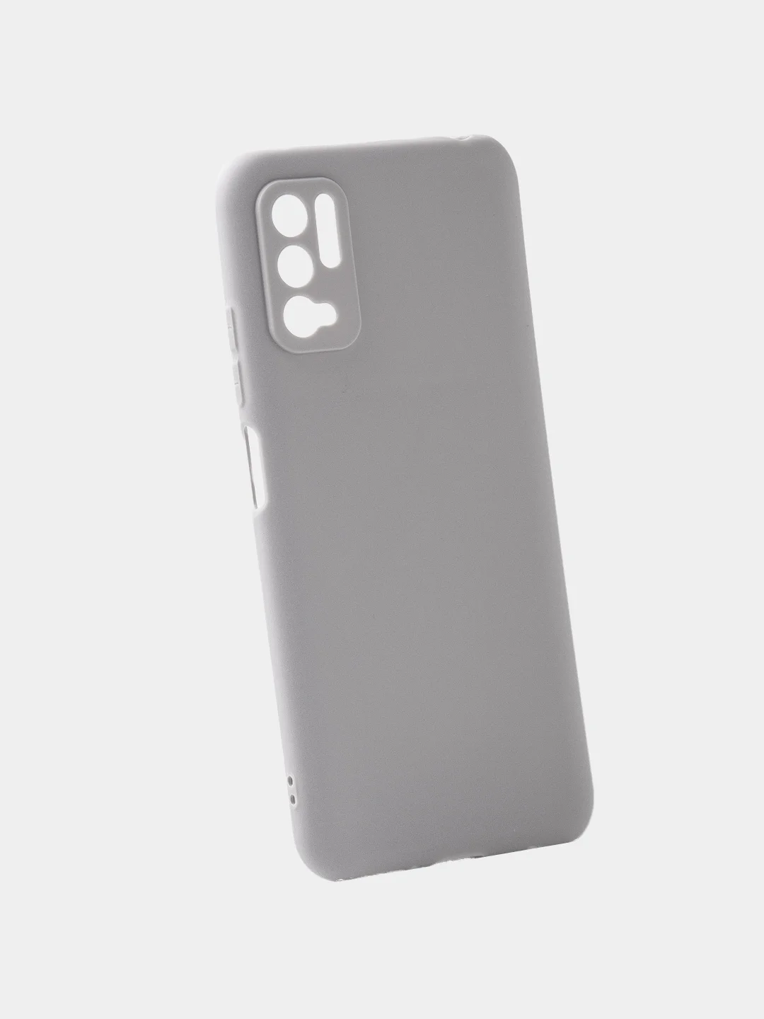 Серый матовый чехол для Xiaomi Redmi Note 10 / Note 10T / Note 10 Pro / Poco M3 Pro, силиконовый