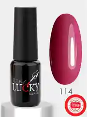 Гель лак для ногтей, гель-лак LuckyLak Fashion №114 8g ярко темно розовый для маникюра