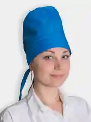 Головной убор медика, голубой