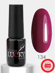 Гель лак для ногтей LuckyLak classic 8g №134, насыщенно розовый для маникюра и педикюра