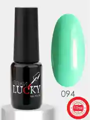 Гель лак для ногтей LuckyLak classic №094, 8g, светлый зеленый, мятный для маникюра