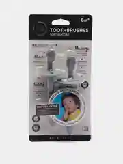 Набор силиконовых зубных щеток (aqua), Happy Baby