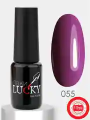 Гель лак для ногтей, гель-лак LuckyLak classic №055, 8g, сиреневый для маникюра и педикюра