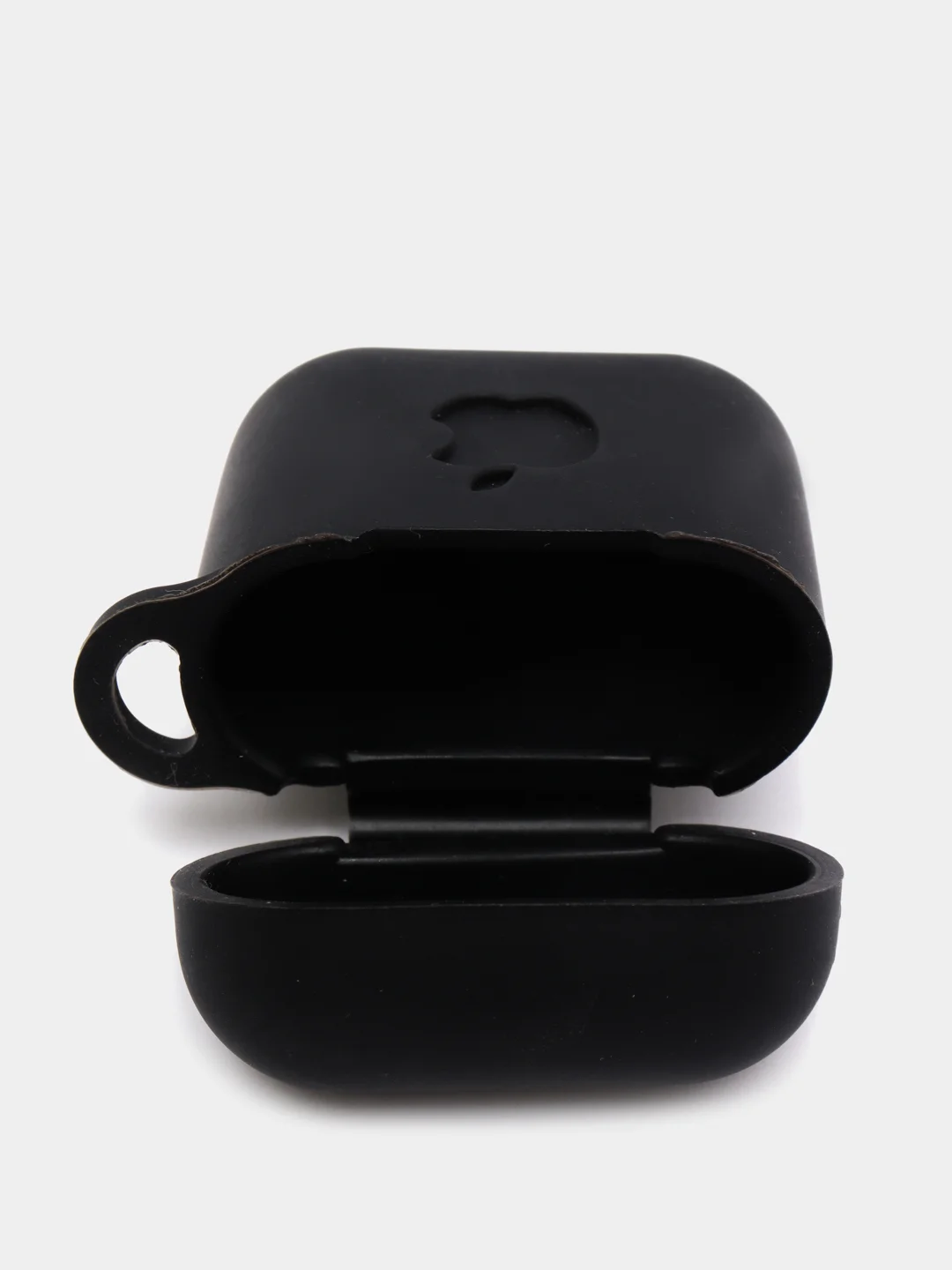 Черный силиконовая накладка на EarPods с карабином