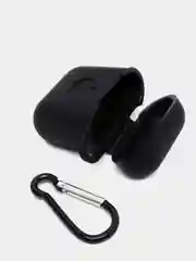 Черный силиконовая накладка на EarPods с карабином
