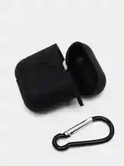Черный силиконовая накладка на EarPods с карабином