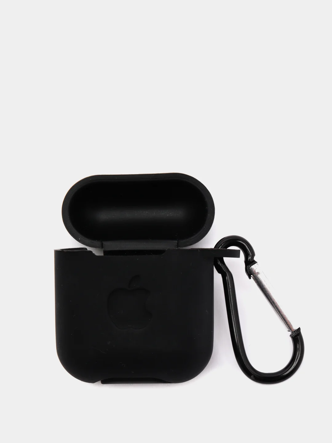 Черный силиконовая накладка на EarPods с карабином