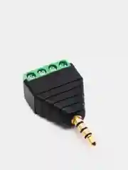 2 шт/ Штекер стерео 3,5 мм с клеммой под винт, 4 Pin