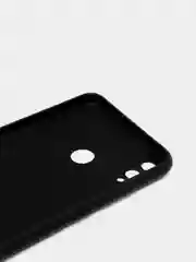 Черный чехол на Honor 8X, силиконовый, с бархатной подкладкой