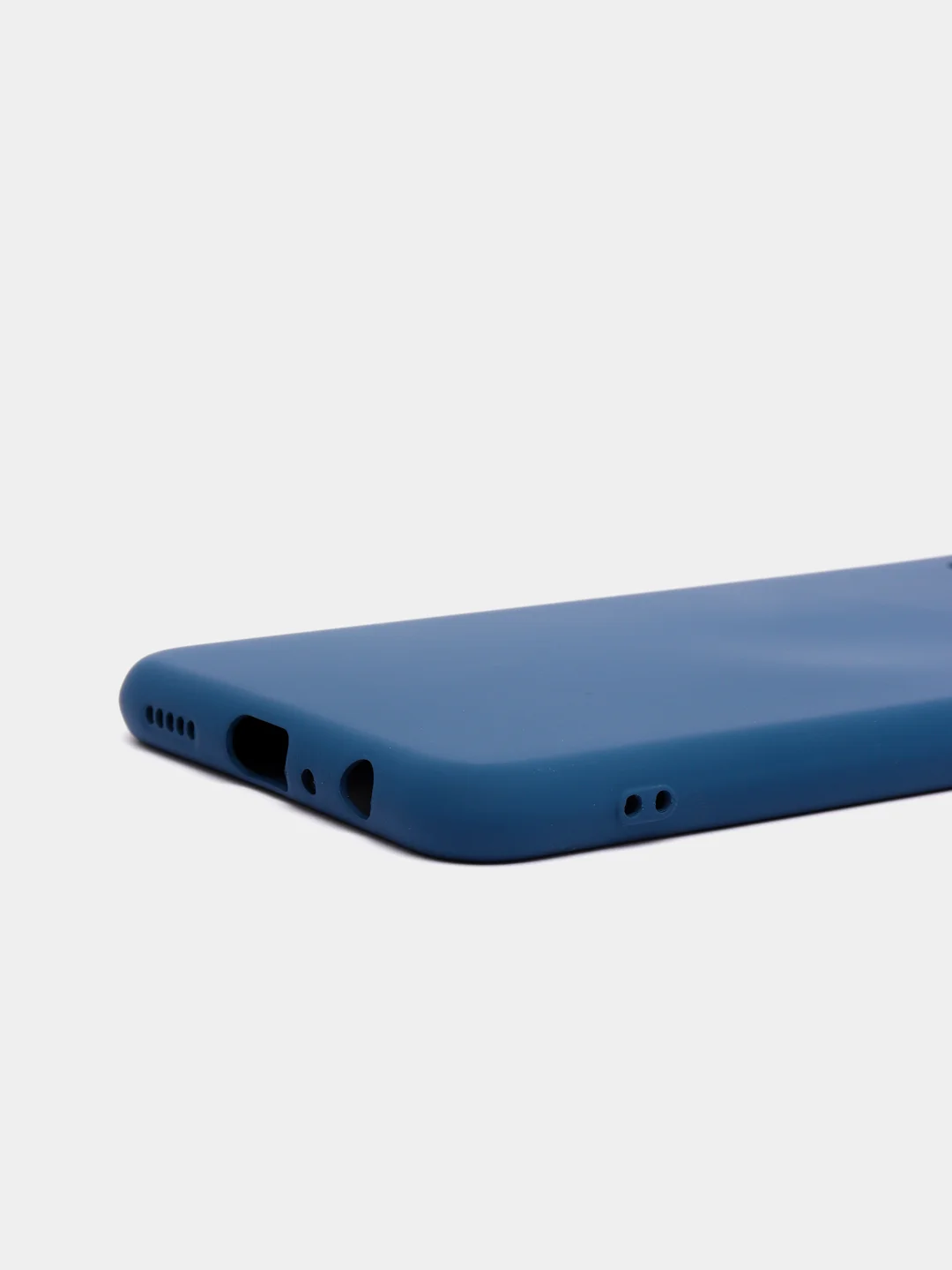 Темно-синий чехол на Honor 8X, силиконовый, с бархатной подкладкой