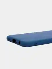 Темно-синий чехол на Honor 8X, силиконовый, с бархатной подкладкой