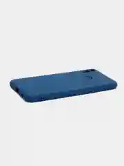 Темно-синий чехол на Honor 8X, силиконовый, с бархатной подкладкой