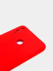 Красный чехол на Honor 8X, силиконовый, с бархатной подкладкой