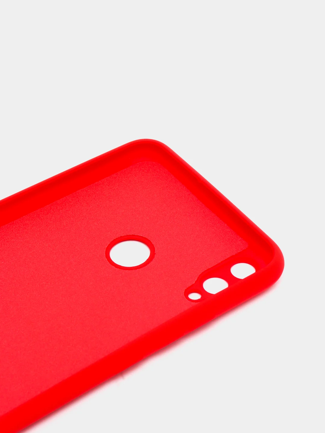 Красный чехол на Honor 8X, силиконовый, с бархатной подкладкой