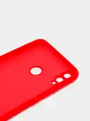 Красный чехол на Honor 8X, силиконовый, с бархатной подкладкой