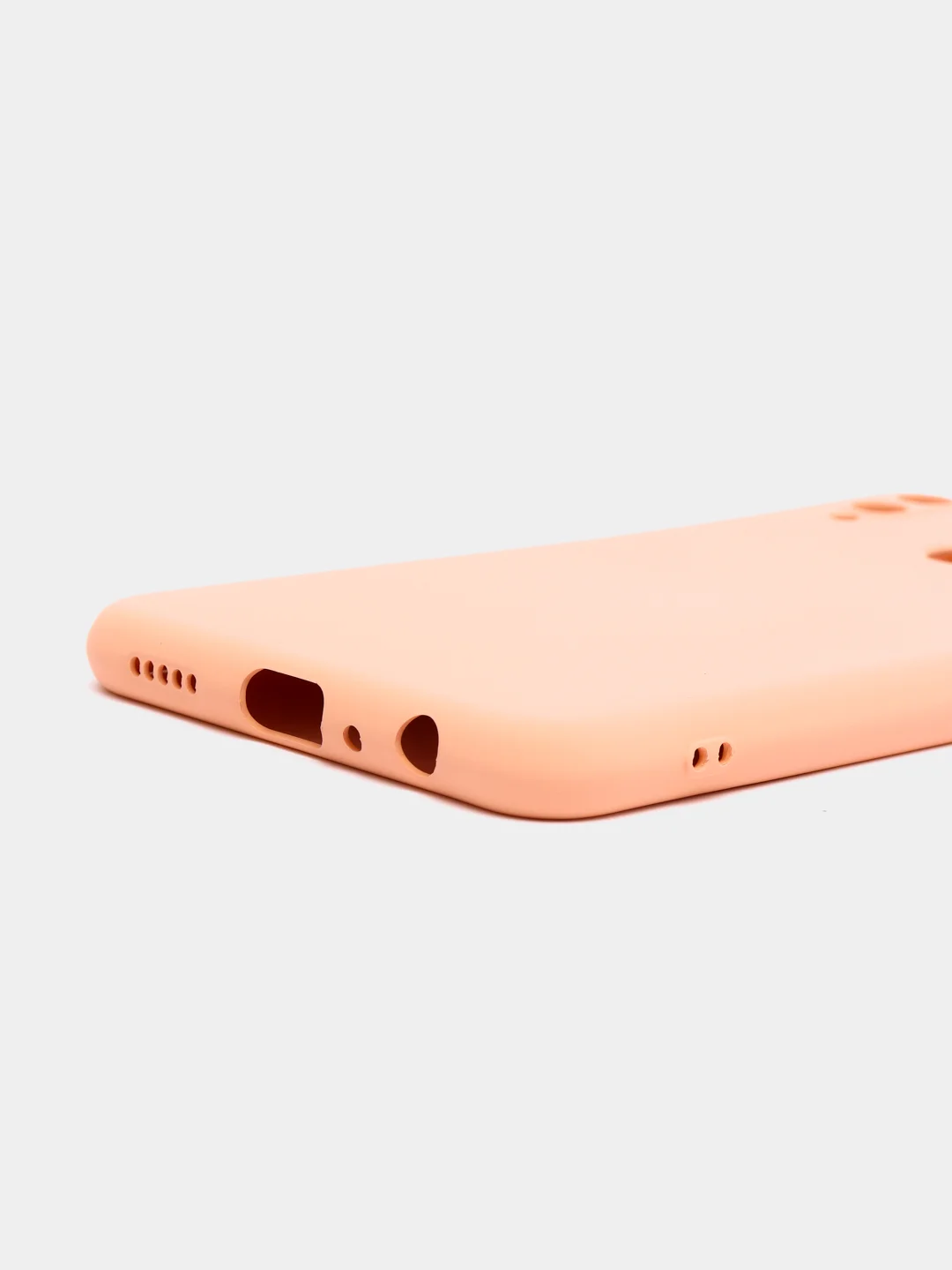 Бежевый чехол на Honor 8X, силиконовый, с бархатной подкладкой