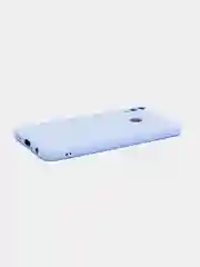 Бежевый чехол на Honor 8X, силиконовый, с бархатной подкладкой