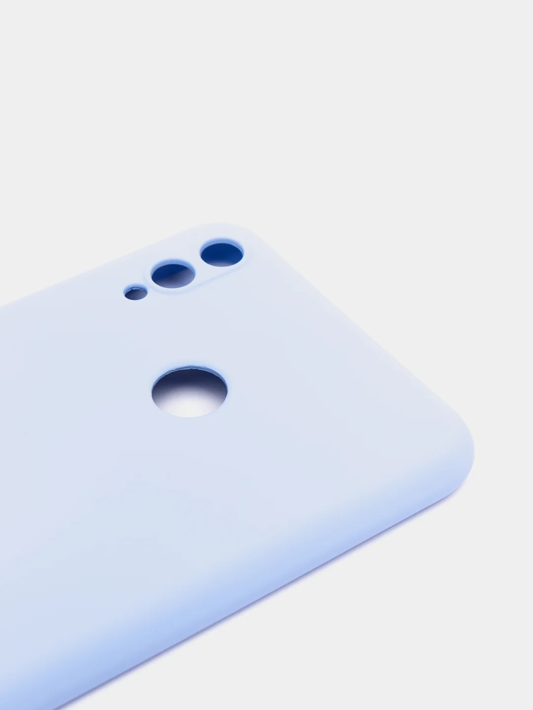 Бежевый чехол на Honor 8X, силиконовый, с бархатной подкладкой