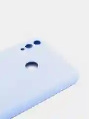 Бежевый чехол на Honor 8X, силиконовый, с бархатной подкладкой